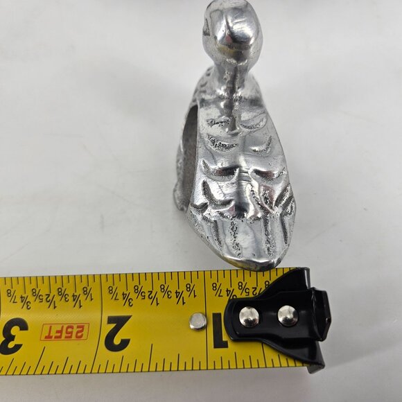 Vintage Pewter Metal Silver Napkin Rings Duck Animal Bird Ornithology Set of 5 - Picture 10 of 10